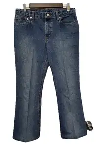 Vintage Ralph Lauren Polo Jeans Company Low Rise Flare Denim Jeans Size 11/12