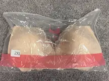 Peach front closure light padded bra