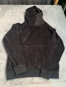 Aritzia TNA black velour Hoodie