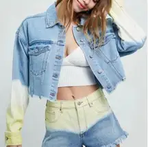 PacSun Spring Time Cropped Trucker Jacket, Sz XS/S