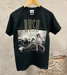 Rush Vintage Y2K 2007 Permanent Waves Black Short Sleeve T-Shirt Band Tee Small
