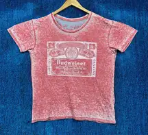 Budweiser King of Beers Graphic T-Shirt Size Large