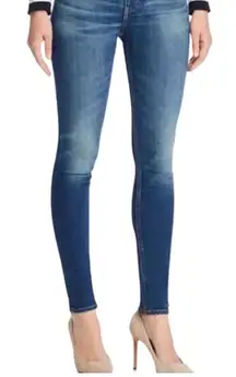 Rag and Bone Super High rise Skinny Sz27 30 inseam Distressed