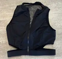 CUT-OUT MESH COMBO BRA TOP