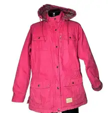 CE Schmidt Workwear for Her Coat Womens 3X Pink Flannel Lined Chore Barn w/Hood