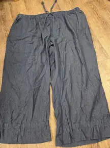 Woman Within NEW Straight-Leg All-Cotton Pull-On 7-Day Elastic-Waist Jeans 30W