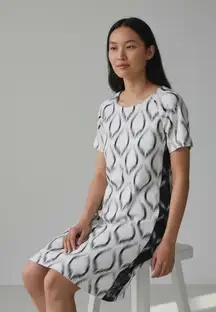 Humanoid Geometric Abstract Patterned Dress