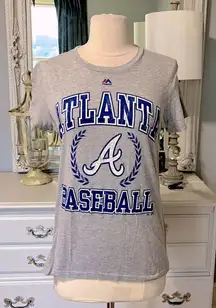 Atlanta Braves Baseball Shirt Womens Medium