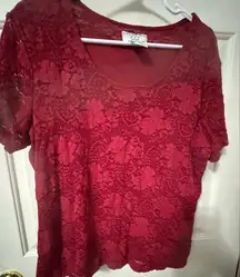 Covington Scarlet Stretch Blouse