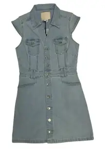 NWT PAIGE Women's Jaxsyn Denim Mini Dress Size 6