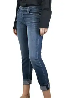 J Brand Denim Women’s Size 31 Medium Mimic Wash Johnny Mid Rise Boy Fit Jeans