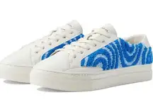 New soludos Psychedelic Spiral Ibiza Platform Sneaker in Marine Blue size‎ 6.5