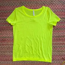 LULULEMON NEON YELLOW SWIFTLY RUN TEE SHORT SLEEVE HIGH VISIBILITY