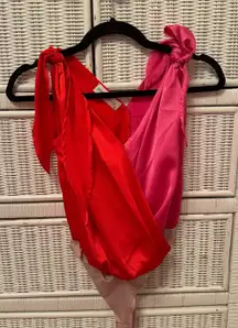 Pink and Red Bodysuit 