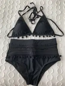 Pom Pom Black Bikini