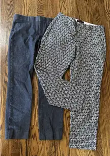 Banana Republic Set of 2 Dress Pants Avery Sloan Women's Size 4 Navy Office
