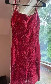 Red HOCO dress!