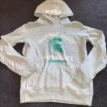 PINK - Victoria's Secret VS pink MSU spartans bling hoodie