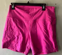 Lululemon Hot Pink High Rise Biker Shorts Size 14