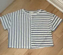 Blue Striped Top