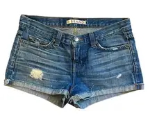 J Brand Denim Shorts Light Distressed "Mako"