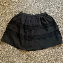 Xhilaration Skirt  Dressy Black Mini Skirt size L office, modest, preppy, work  professional