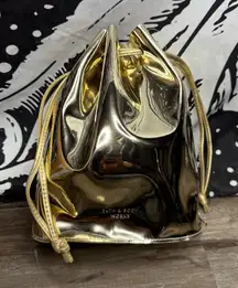 Bath & Body Works Metallic Gold Cosmetic Bag