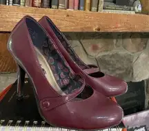 Academia oxblood heels burgundy