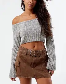 LA Hearts Miley Off-The-Shoulder Sweater