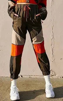 Free People Movement Chelsea Jogger Retro High Rise‎ Colorblock Track Pant Small