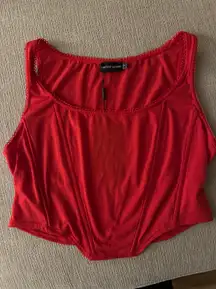 Red Corset Top