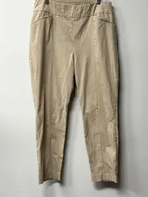 Chico's  women's Fabulously Slimming Khaki Stretch Pant Size XL Chico Sz 3 office