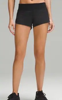 Lululemon Speed Up LR Short 2.5" *Lined size 10 Black NEW