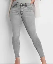 Mid Rise Gray Skinny Jeans