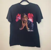 Womens Black Tupac Shakur Shirt Medium