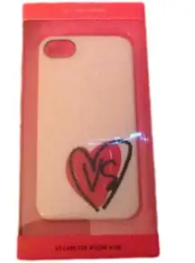 VICTORIA'S SECRET PINK HEART IPHONE 4 CELL PHONE CASE, NWT