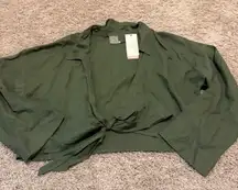 Calla front tie long sleeve shirt 