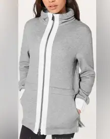 woman’s size 4 grey Lululemon light as warmth jacket