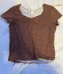 Brown Cropped Tee