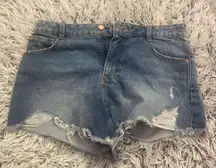 NWOT denim ripped jean shorts NWOT size 8