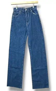 Y2K MNG Women's Straight Leg Jeans Size 1 High Rise 90s Grunge Vintage Americana