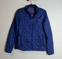 blue Nano Puff down jacket