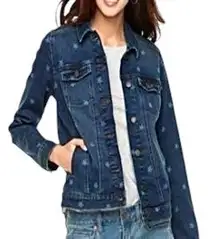 Star Print Everyday Jean Jacket
