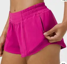 LULULEMON Hotty Hot 4" LR Shorts Ripened Raspberry 12