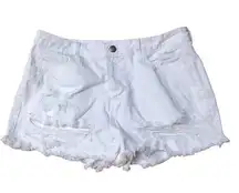 Cello Jean White Shorts