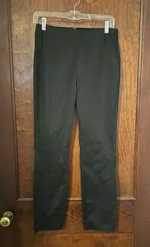 RAG & BONE SIMONE SKINNY PANTS BACK ZIPPER BLACK FLAT FRONT Size 6