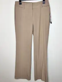 Larry Levine NWT  Dress Pants 8 Curvy Fit Hourglass Trousers Slacks Beige Bootcut