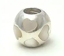 NEW  Mother of Pearl Love me Hearts Bead