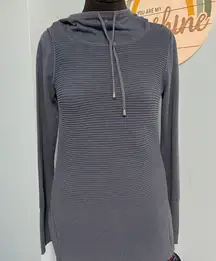 Clearance 50% off Artisan NY, Blue Ribbed Long Sleeve Hoodie, Size Medium Jogger