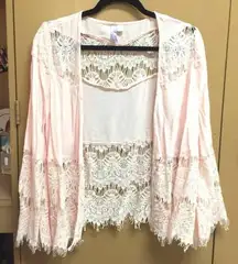 Pink Lace Light Jacket